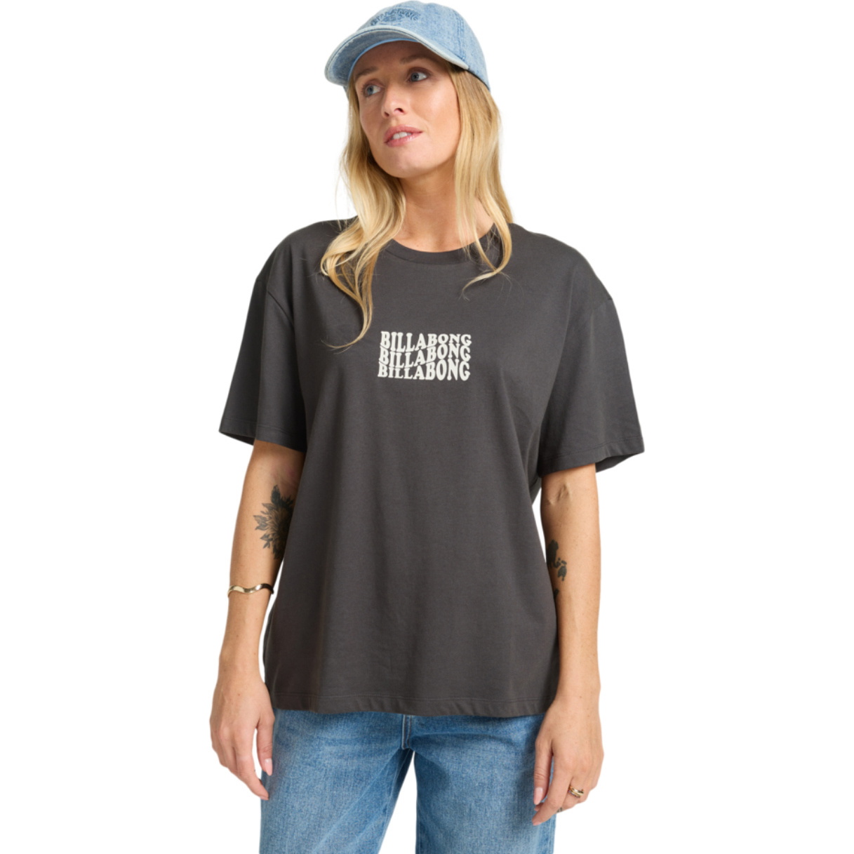 2025 Billabong Frauen In The Beyond T-Shirt EBJZT00469 - Off Black